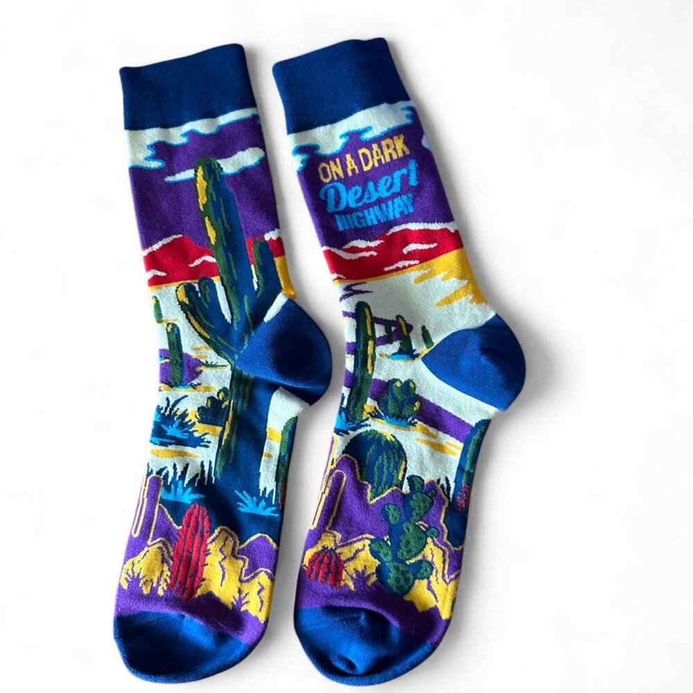 On a Dark Desert Highway socks - Picture 2 of 4